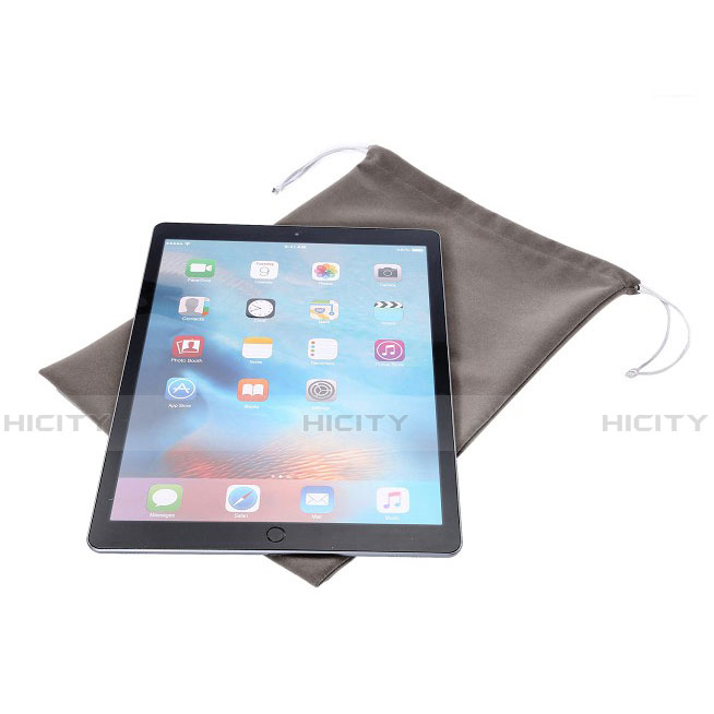 Housse Pochette Velour pour Apple iPad 3 Gris Plus