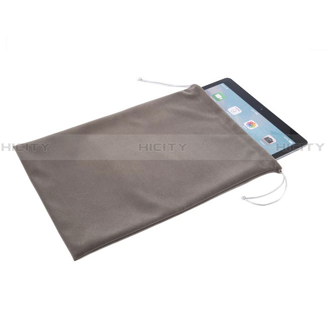 Housse Pochette Velour pour Apple New iPad 9.7 (2018) Gris Plus