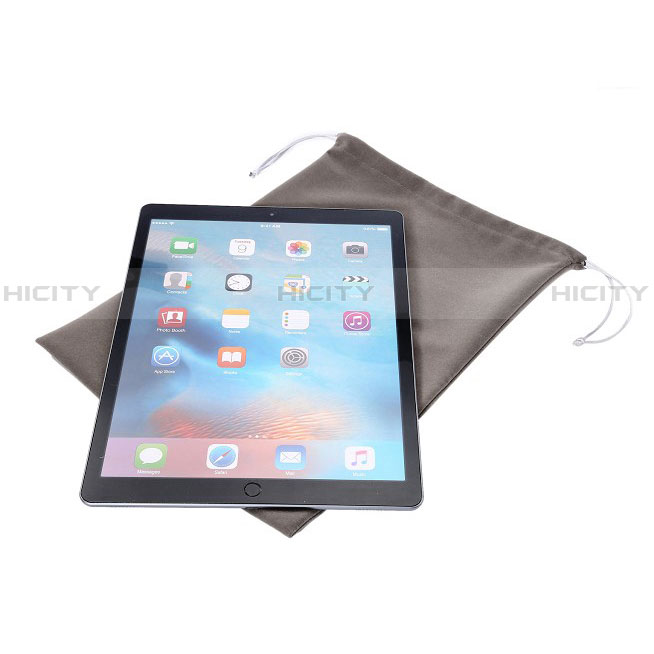 Housse Pochette Velour pour Apple New iPad 9.7 (2018) Gris Plus