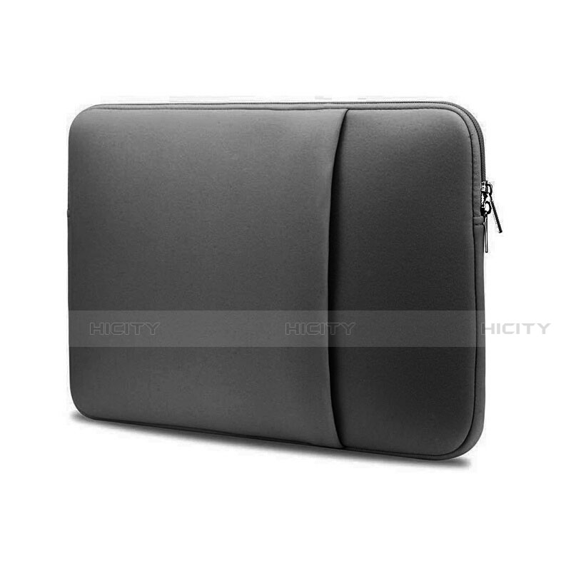 Housse Pochette Velour Tissu L05 pour Huawei Honor MagicBook 14 Gris Plus