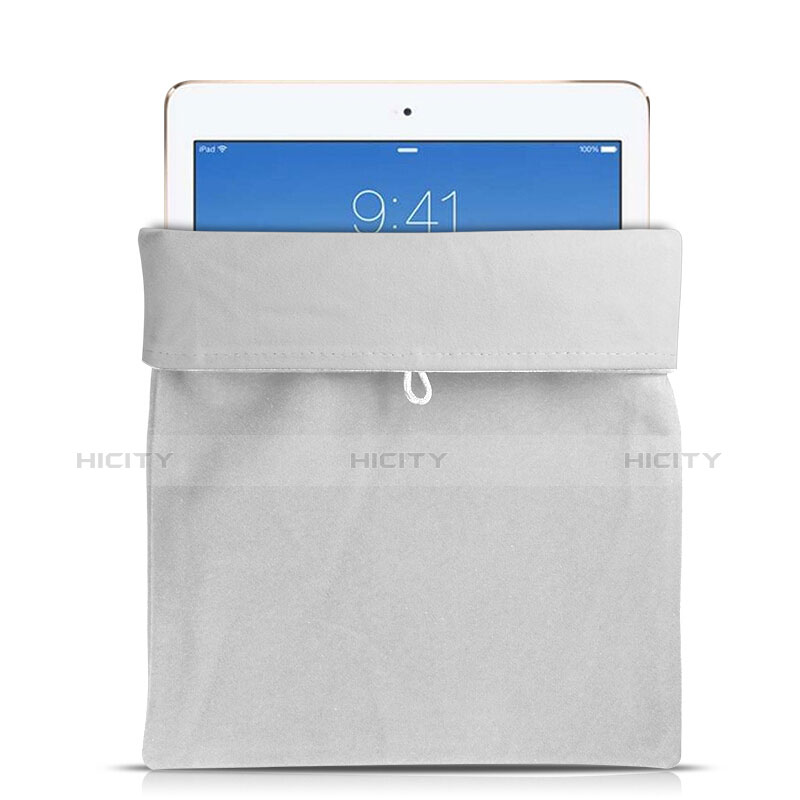 Housse Pochette Velour Tissu pour Apple iPad 2 Blanc Plus