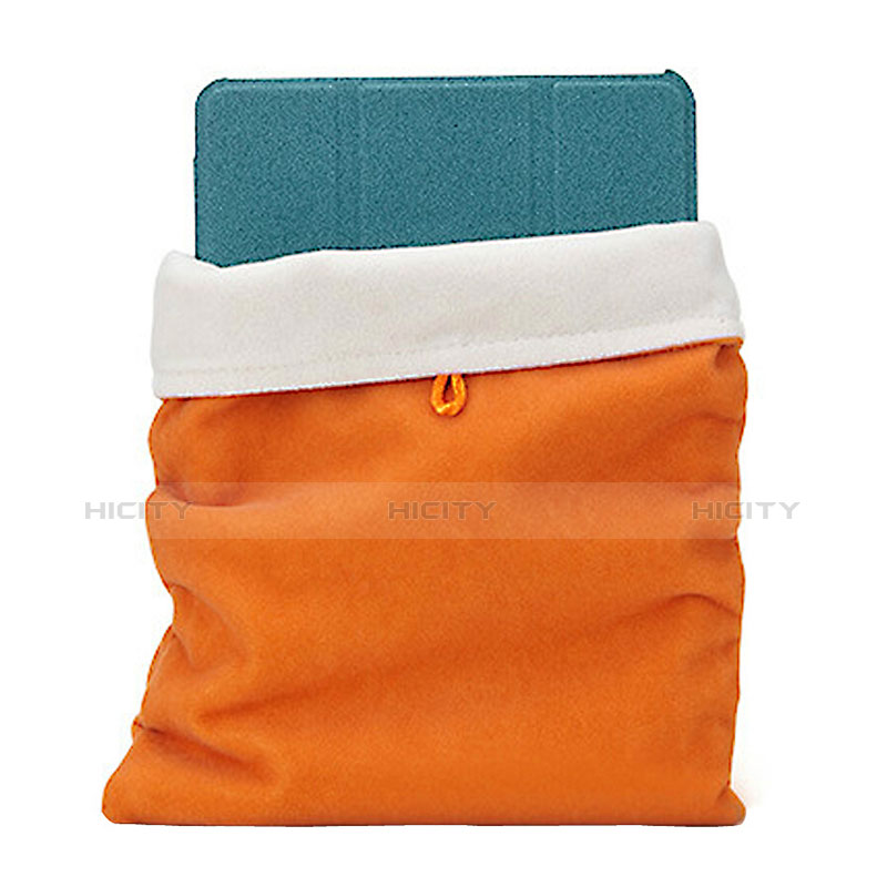 Housse Pochette Velour Tissu pour Apple iPad 2 Orange Plus