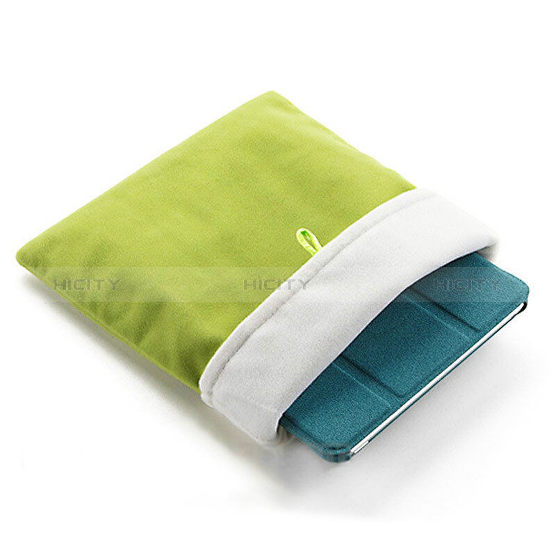 Housse Pochette Velour Tissu pour Apple New iPad 9.7 (2017) Vert Plus