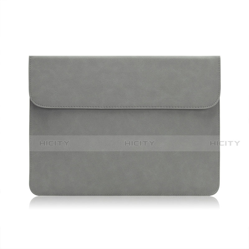 Housse Pochette Velour Tissu pour Huawei Honor MagicBook 15 Gris Plus