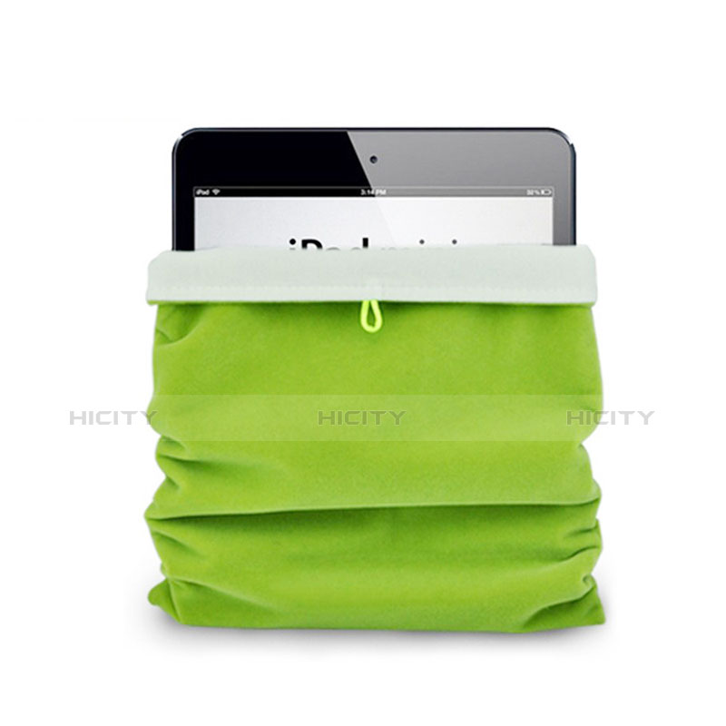 Housse Pochette Velour Tissu pour Huawei MateBook HZ-W09 Vert Plus