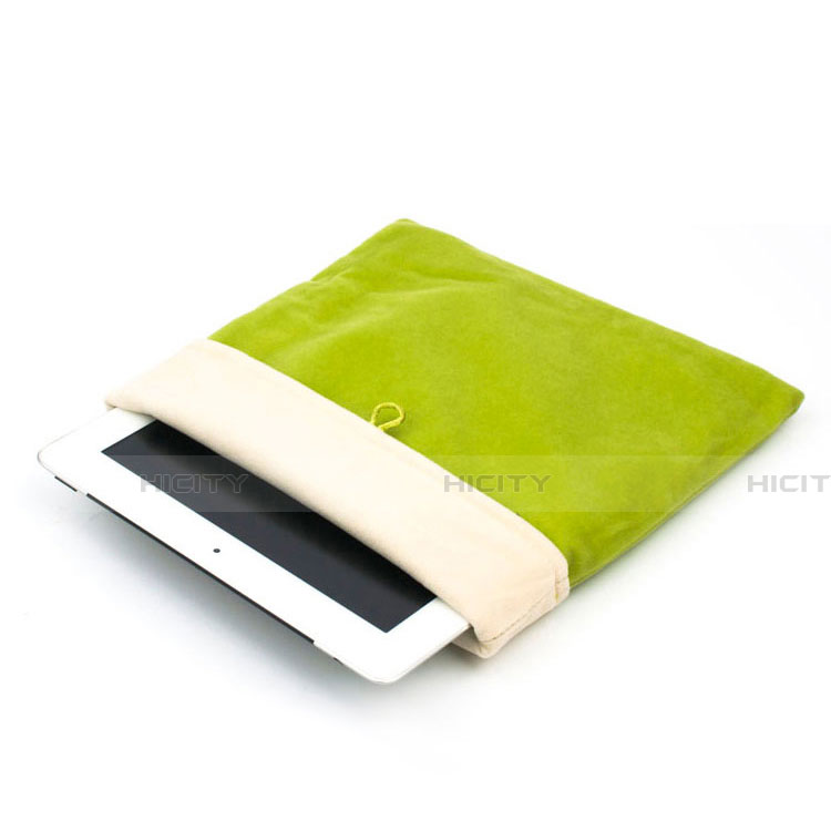 Housse Pochette Velour Tissu pour Samsung Galaxy Tab S2 9.7 SM-T810 SM-T815 Vert Plus