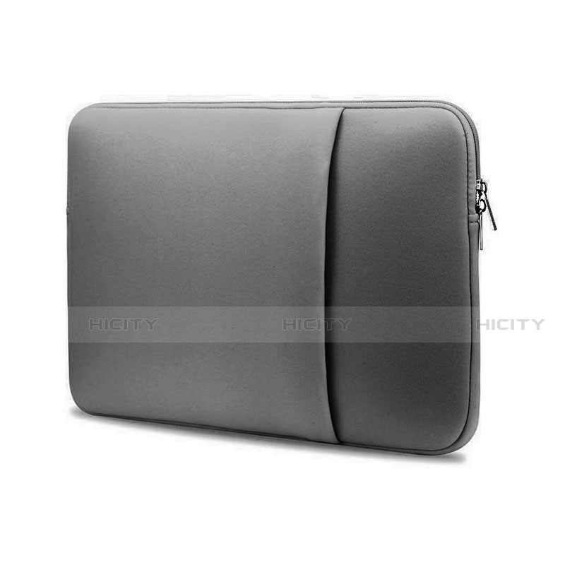 Housse Pochette Velour Tissu S01 pour Samsung Galaxy Book Flex 13.3 NP930QCG Gris Plus