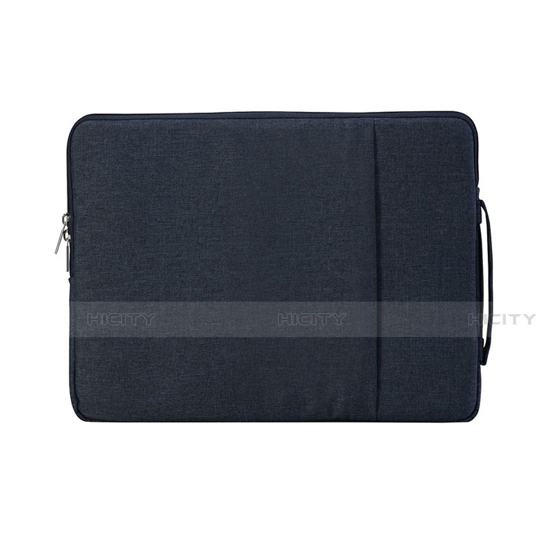 Housse Pochette Velour Tissu S02 pour Samsung Galaxy Book Flex 13.3 NP930QCG Bleu Royal Plus