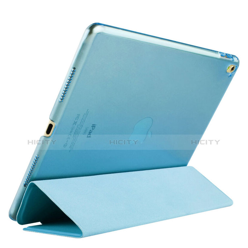 Housse Portefeuille Cuir Stand pour Apple iPad Pro 9.7 Bleu Ciel Plus