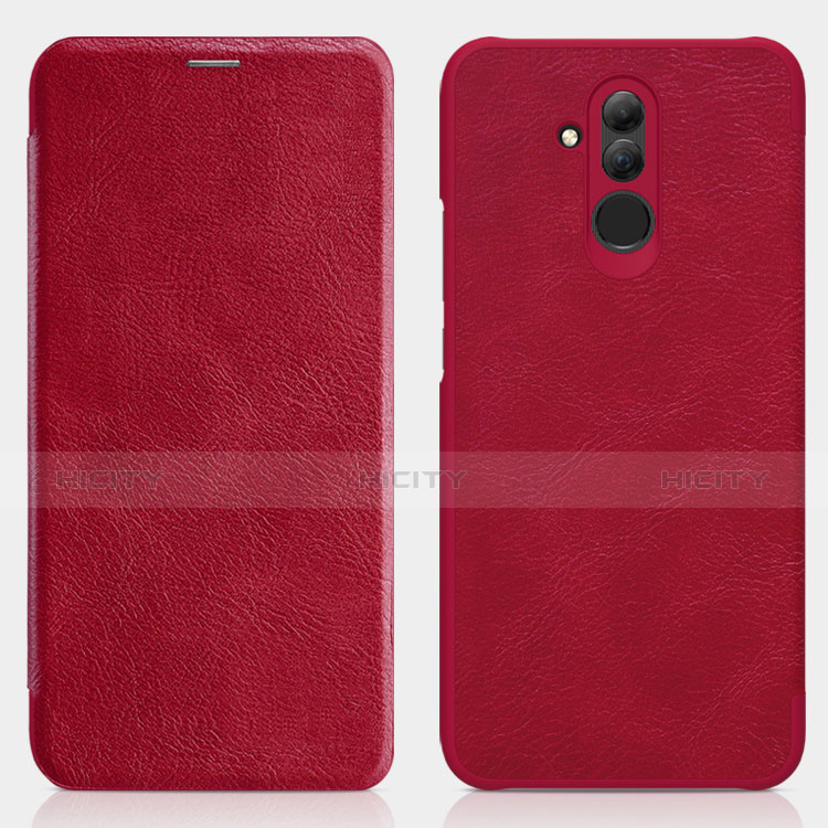 Housse Portefeuille Livre Cuir F01 pour Huawei Mate 20 Lite Rouge Plus