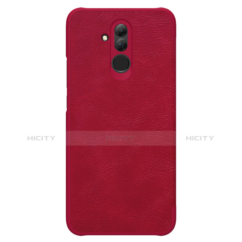 Housse Portefeuille Livre Cuir F01 pour Huawei Mate 20 Lite Rouge Plus