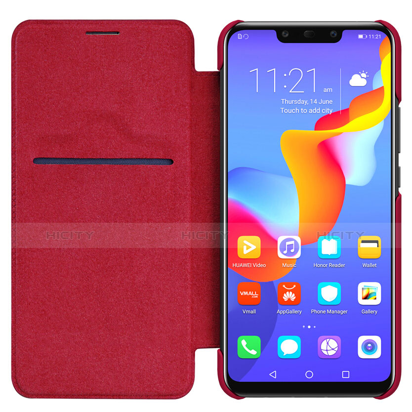 Housse Portefeuille Livre Cuir F01 pour Huawei Mate 20 Lite Rouge Plus