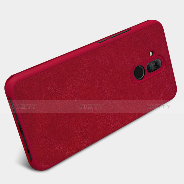 Housse Portefeuille Livre Cuir F01 pour Huawei Mate 20 Lite Rouge Plus