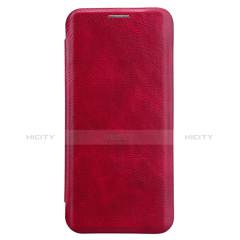 Housse Portefeuille Livre Cuir L01 pour Samsung Galaxy S8 Rouge Plus