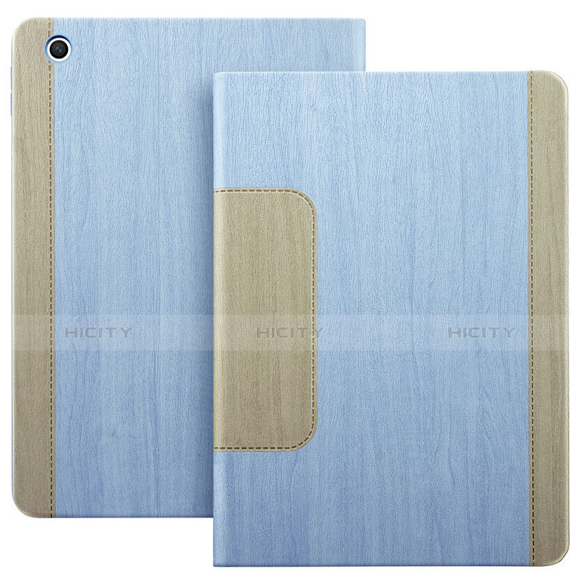 Housse Portefeuille Livre Cuir L03 pour Apple iPad Mini Bleu Ciel Plus