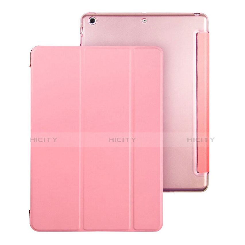 Housse Portefeuille Livre Cuir pour Apple iPad Air Rose Plus