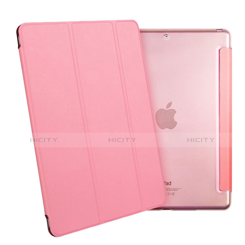 Housse Portefeuille Livre Cuir pour Apple iPad Air Rose Plus