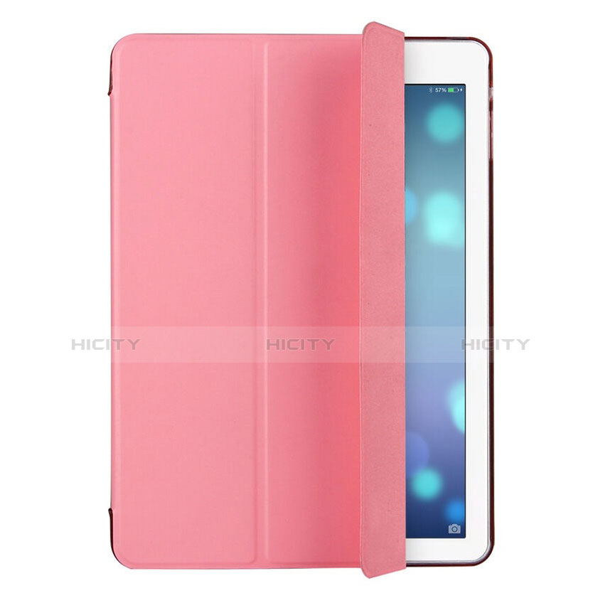 Housse Portefeuille Livre Cuir pour Apple iPad Air Rose Plus