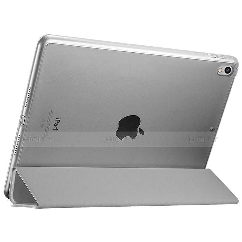 Housse Portefeuille Livre Cuir pour Apple iPad Pro 10.5 Gris Plus