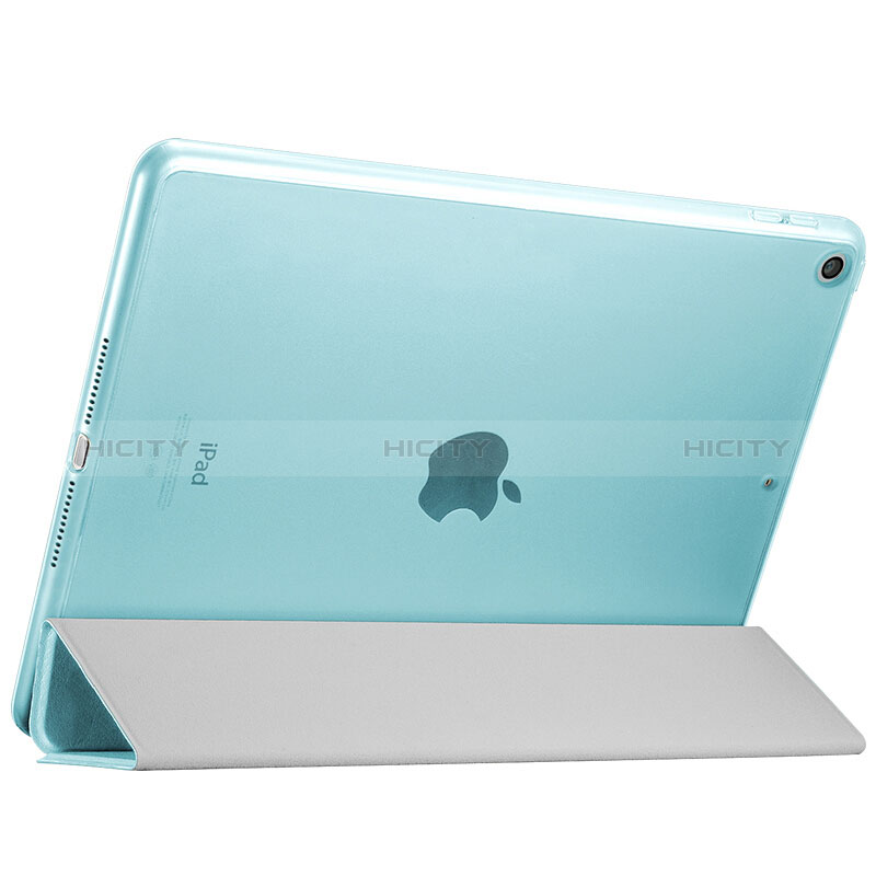 Housse Portefeuille Livre Cuir pour Apple New iPad 9.7 (2018) Bleu Ciel Plus