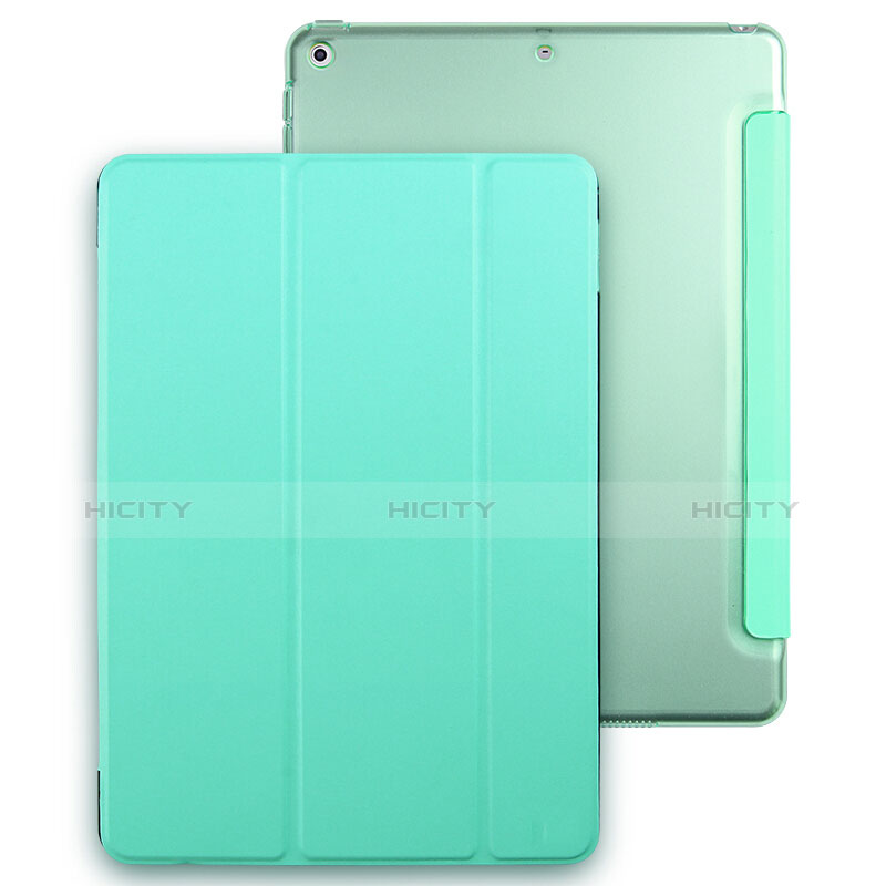 Housse Portefeuille Livre Cuir pour Apple New iPad Pro 9.7 (2017) Vert Plus