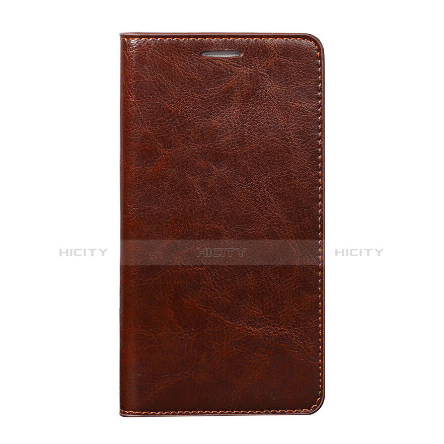 Housse Portefeuille Livre Cuir pour Huawei Honor X5 Marron Plus