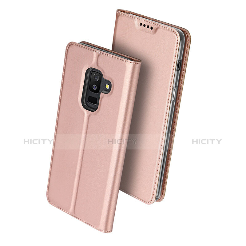 Housse Portefeuille Livre Cuir pour Samsung Galaxy A6 Plus (2018) Rose Plus