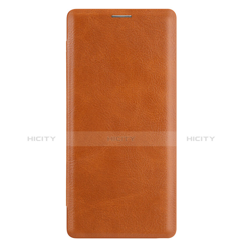 Housse Portefeuille Livre Cuir pour Samsung Galaxy Note 9 Marron Plus