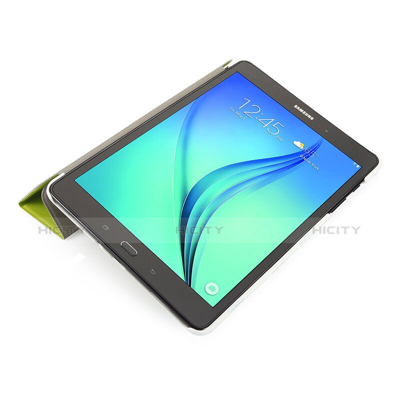 Housse Portefeuille Livre Cuir pour Samsung Galaxy Tab S2 8.0 SM-T710 SM-T715 Vert Plus