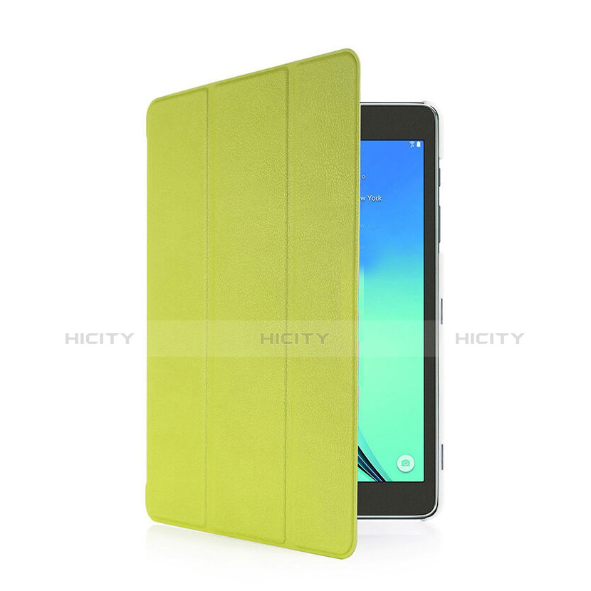 Housse Portefeuille Livre Cuir pour Samsung Galaxy Tab S2 8.0 SM-T710 SM-T715 Vert Plus