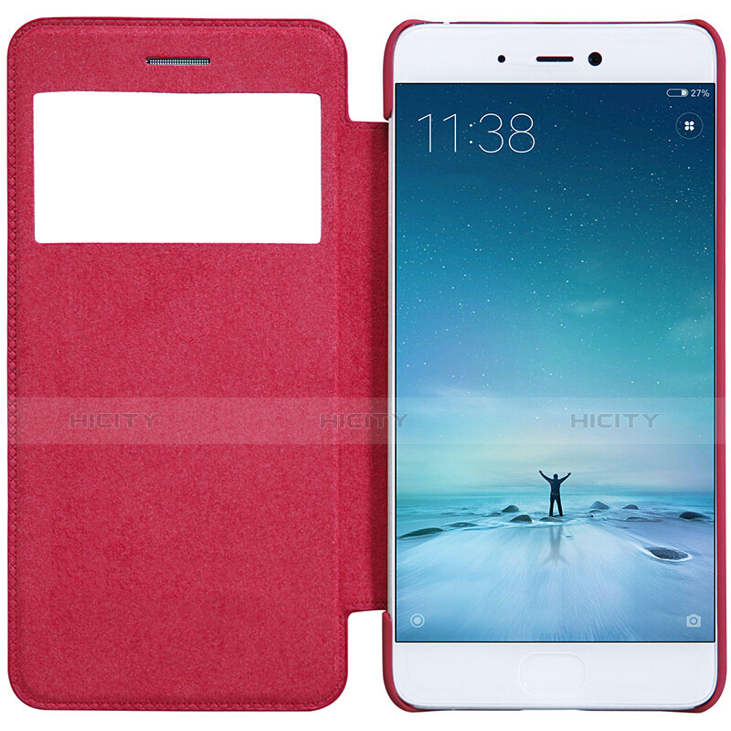 Housse Portefeuille Livre Cuir pour Xiaomi Mi 5S Rouge Plus
