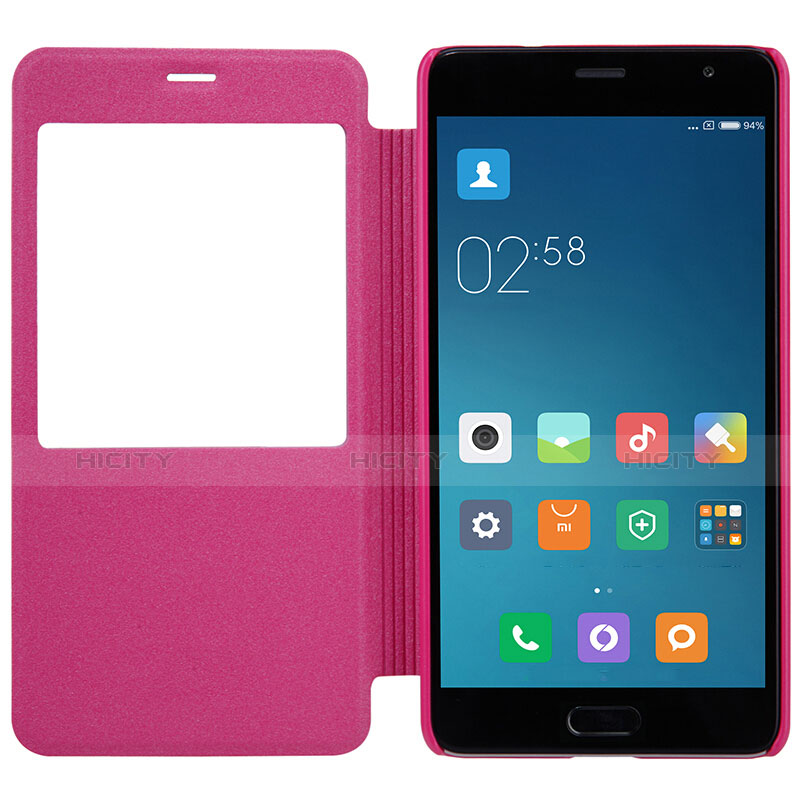 Housse Portefeuille Livre Cuir pour Xiaomi Redmi Pro Rose Rouge Plus