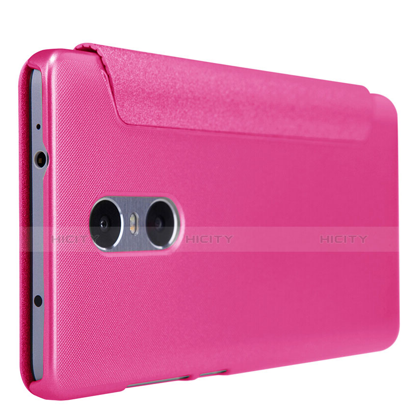 Housse Portefeuille Livre Cuir pour Xiaomi Redmi Pro Rose Rouge Plus