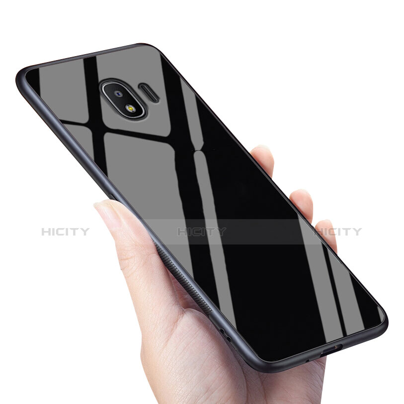 Housse Silicone Souple Miroir pour Samsung Galaxy J2 Pro (2018) J250F Noir Plus