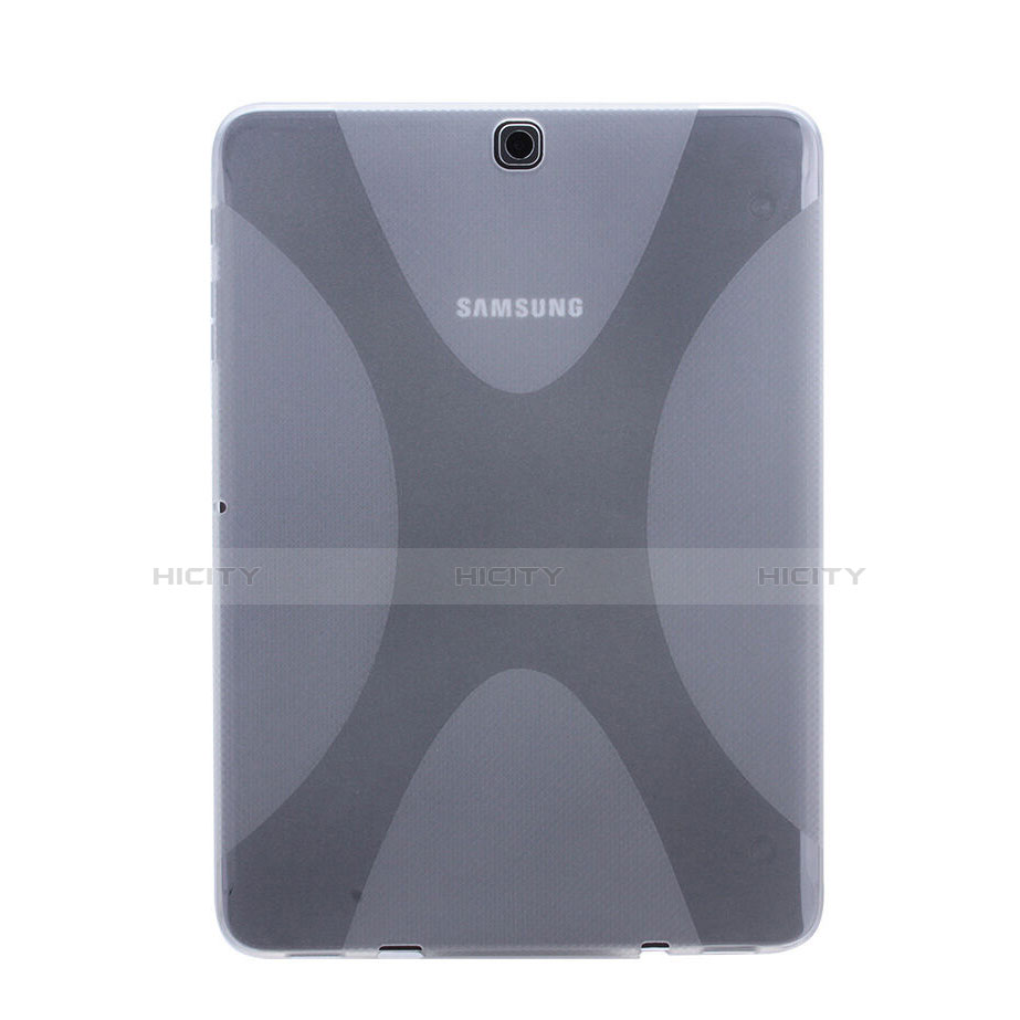 Housse Silicone Souple Transparente Vague X-Line pour Samsung Galaxy Tab S2 8.0 SM-T710 SM-T715 Clair Plus