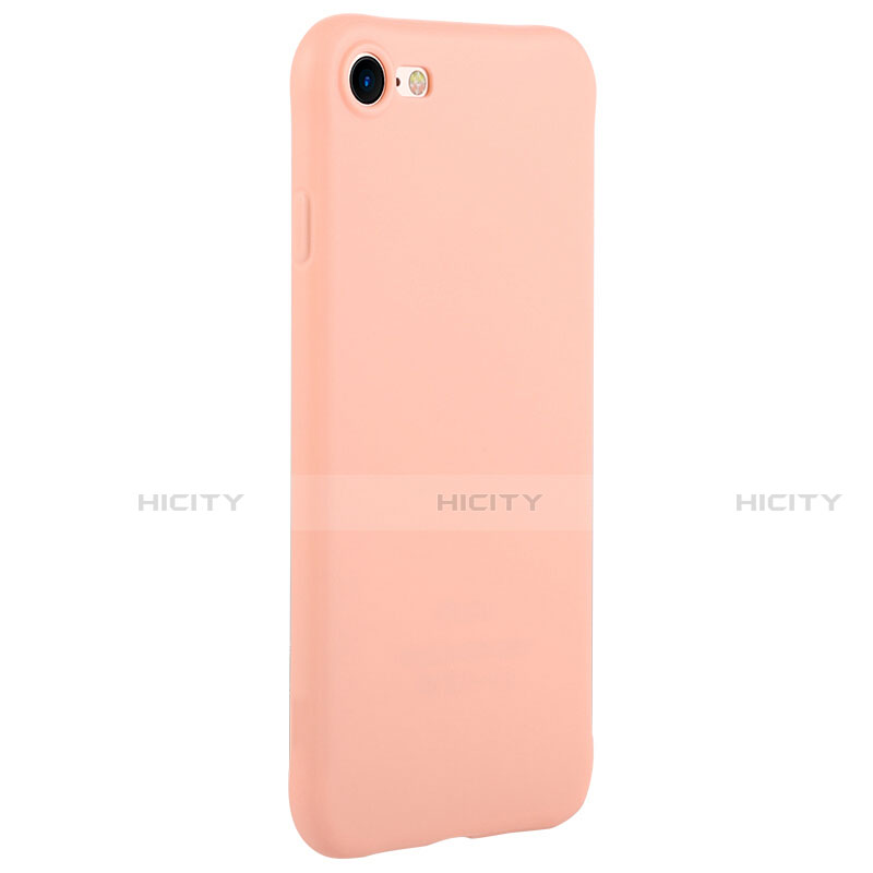 Housse Silicone TPU Souple Couleur Unie C01 pour Apple iPhone SE (2020) Rose Plus