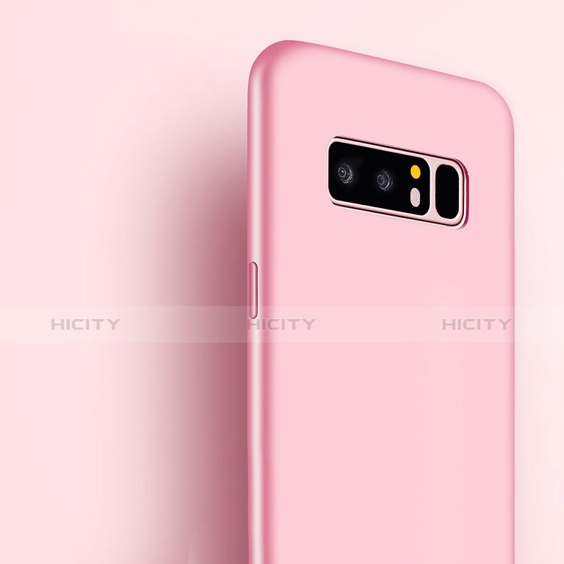 Housse Silicone TPU Souple Couleur Unie pour Samsung Galaxy Note 8 Duos N950F Or Rose Plus