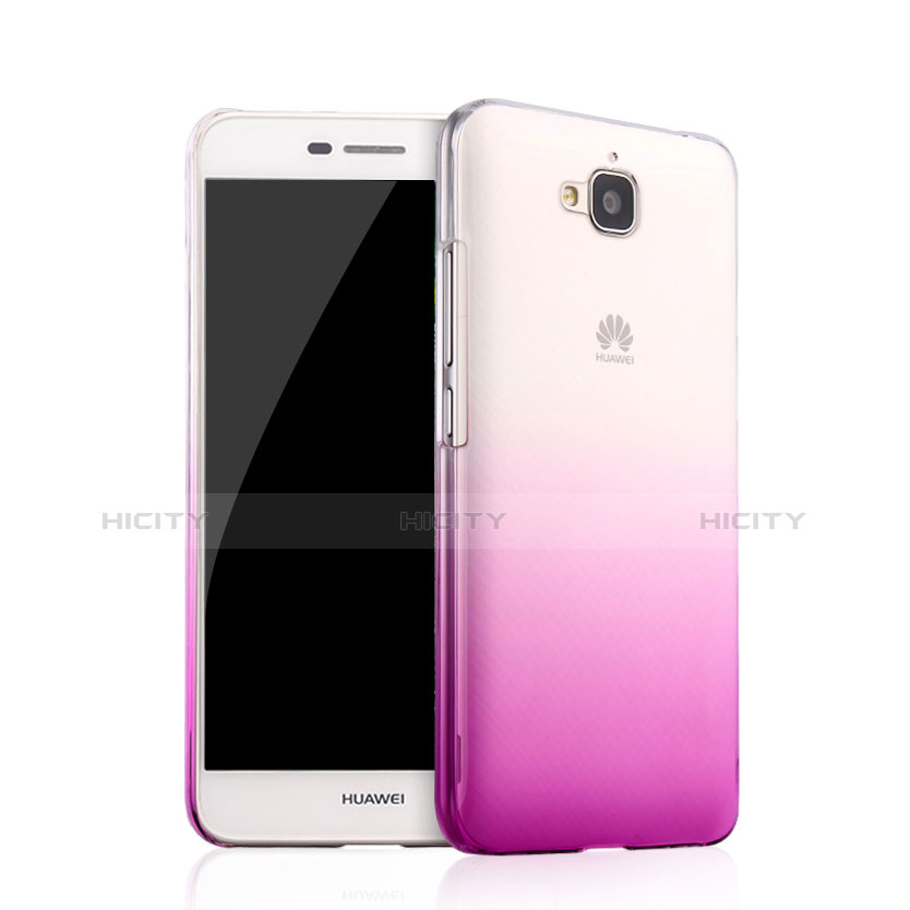 Housse Transparente Rigide Degrade pour Huawei Enjoy 5 Violet Plus