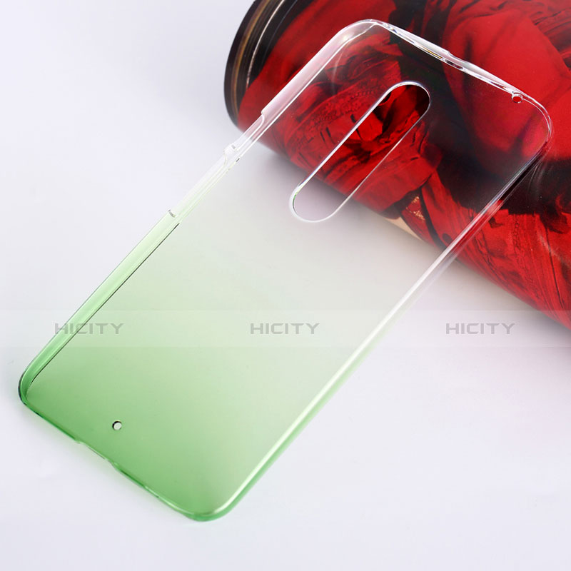 Housse Transparente Rigide Degrade pour Motorola Moto X Style Vert Plus