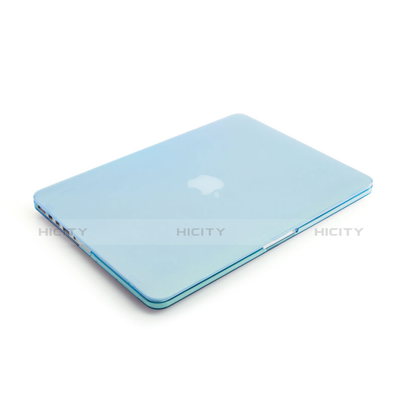 Housse Ultra Fine Mat Rigide Transparente pour Apple MacBook Pro 13 pouces Retina Bleu Plus