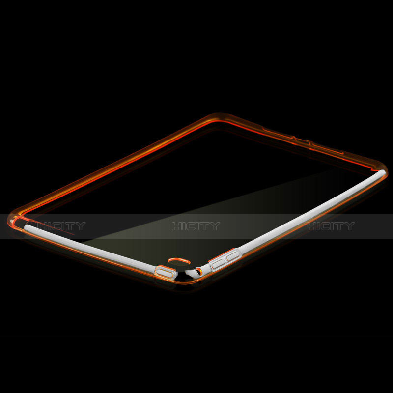 Housse Ultra Fine Silicone Souple Transparente pour Apple iPad Mini 4 Orange Plus