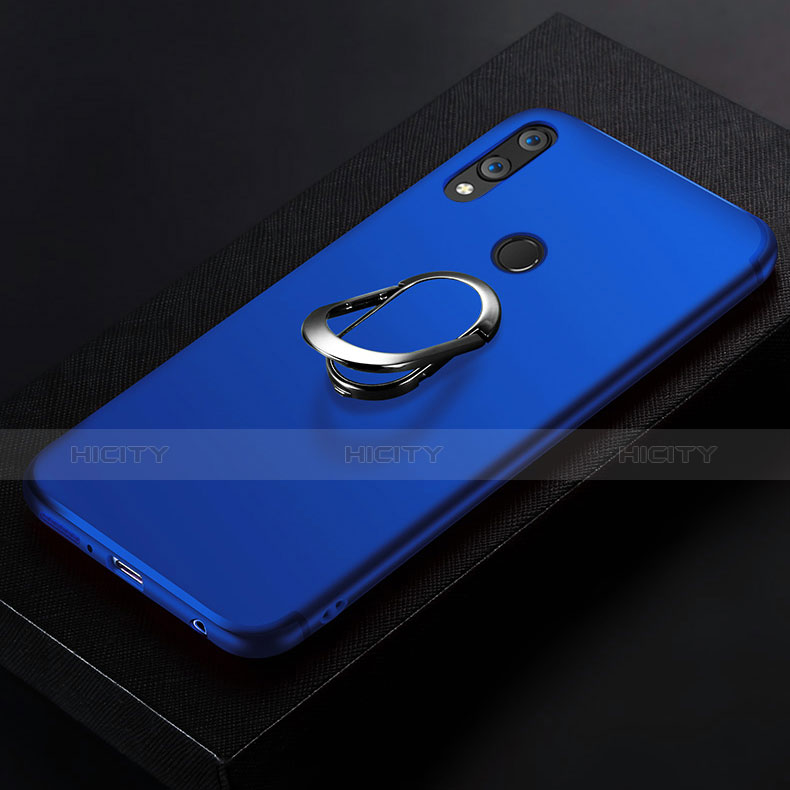 Housse Ultra Fine TPU Souple avec Support Bague Anneau pour Huawei Nova 3e Bleu Plus