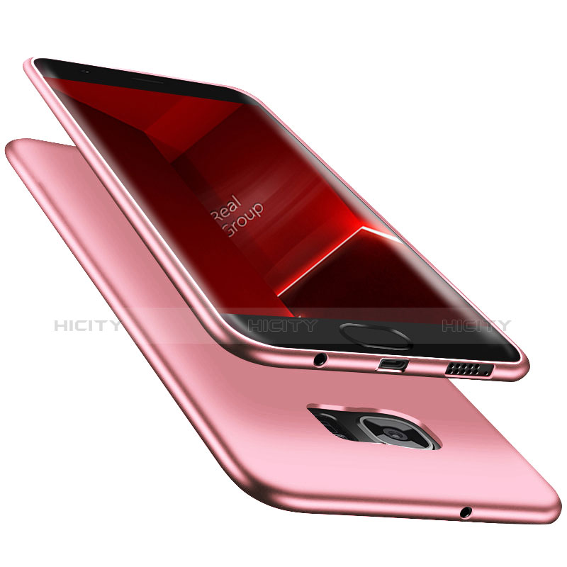 Housse Ultra Fine TPU Souple R06 pour Samsung Galaxy S7 Edge G935F Rose Plus