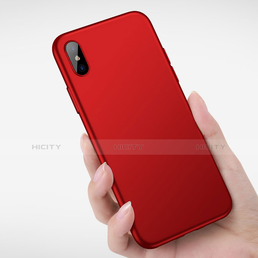 Housse Ultra Fine TPU Souple S05 pour Apple iPhone X Rouge Plus