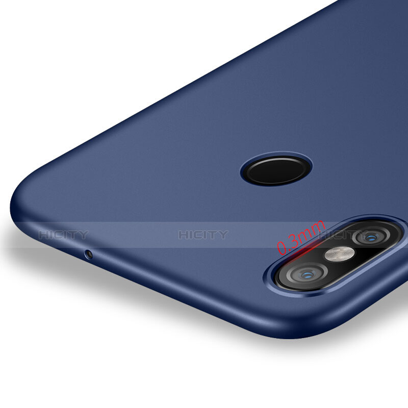 Housse Ultra Fine TPU Souple S06 pour Xiaomi Mi 8 Bleu Plus