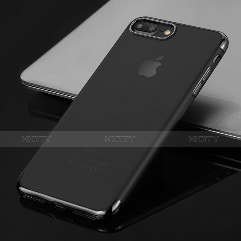 Housse Ultra Fine TPU Souple Transparente A22 pour Apple iPhone 8 Plus Noir Plus