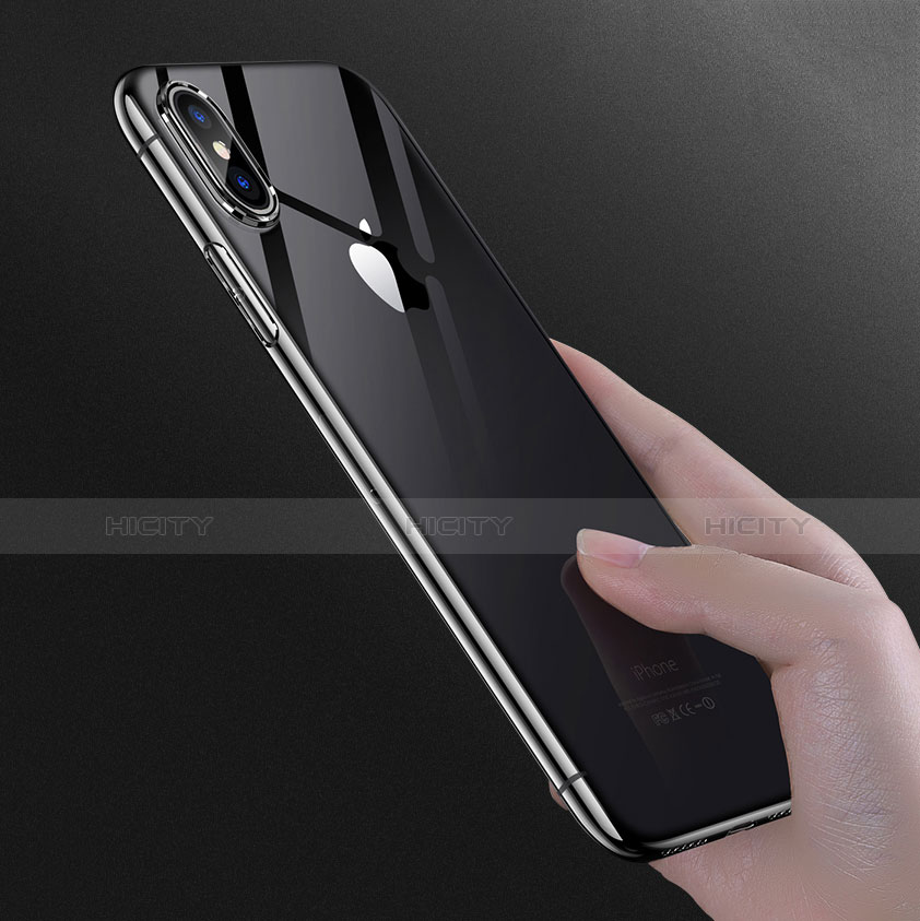 Housse Ultra Fine TPU Souple Transparente C09 pour Apple iPhone X Clair Plus