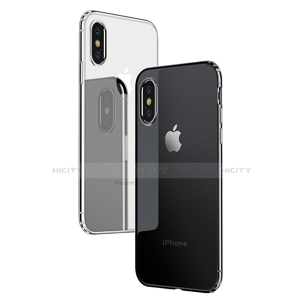 Housse Ultra Fine TPU Souple Transparente C10 pour Apple iPhone X Clair Plus