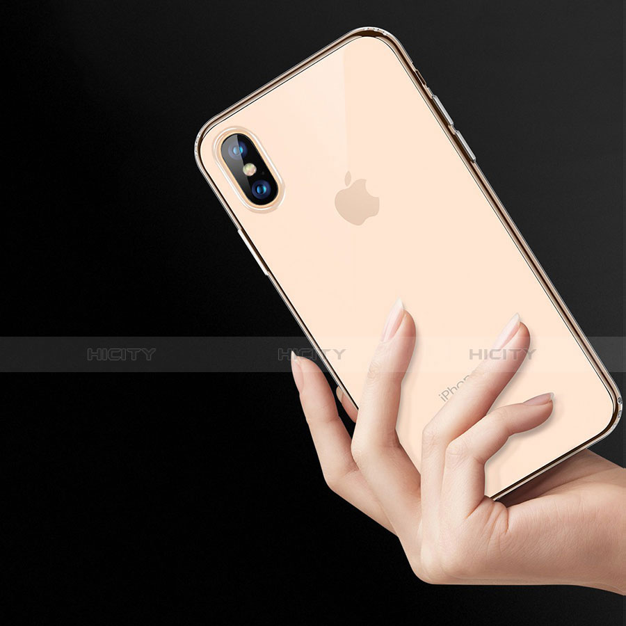 Housse Ultra Fine TPU Souple Transparente C10 pour Apple iPhone X Clair Plus