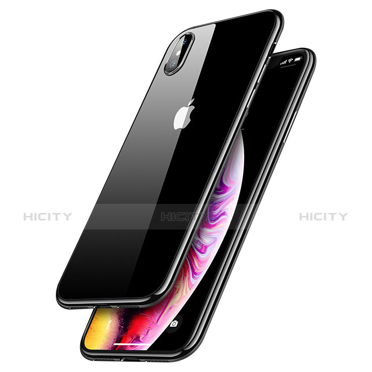 Housse Ultra Fine TPU Souple Transparente C12 pour Apple iPhone Xs Max Noir Plus